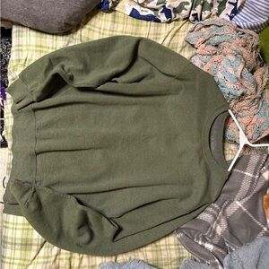 Fruit of the Loom Olive Crewneck Sweater